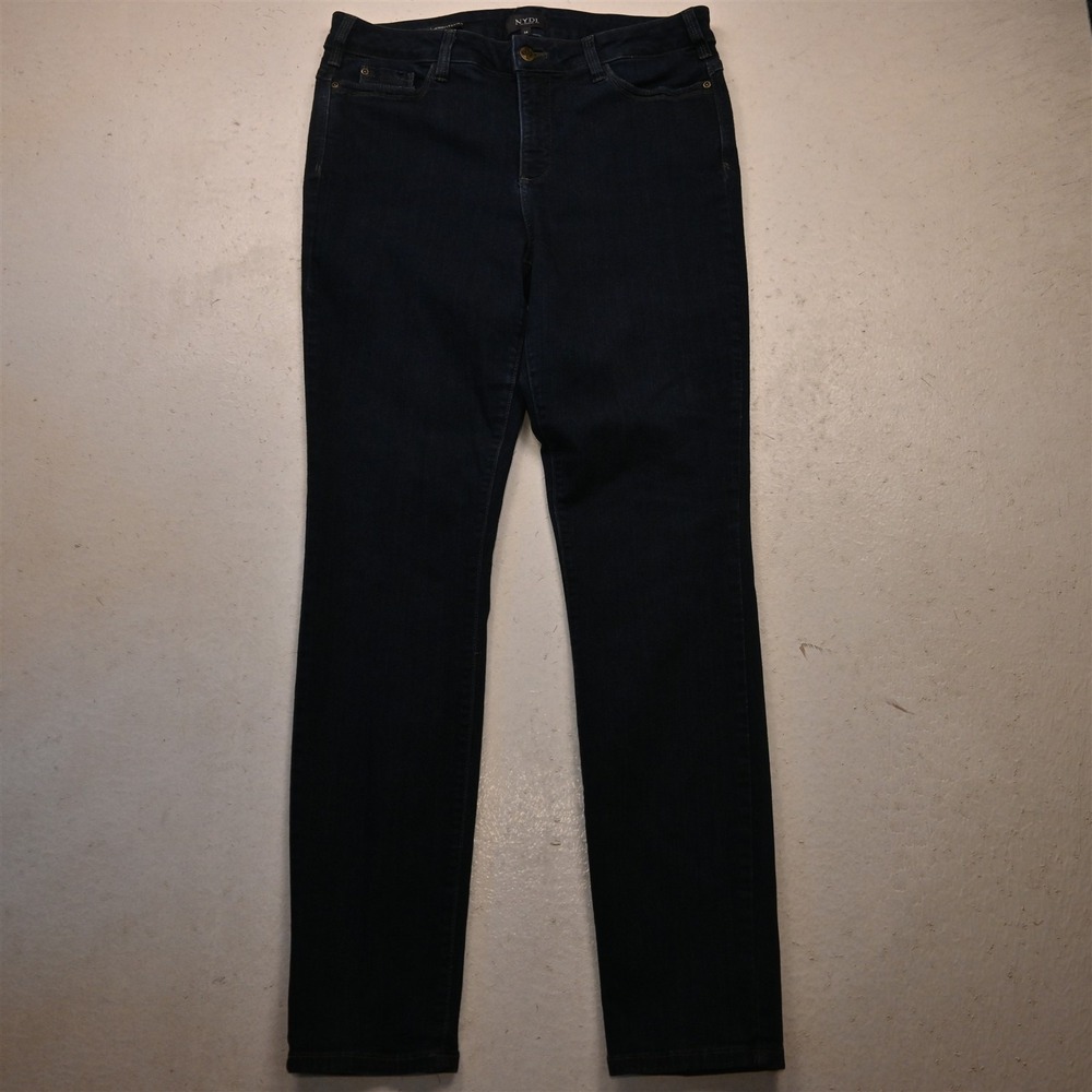 NYDJ 14 High Rise Ami Skinny Legging Rinse Stretch Denim Womens Jeans